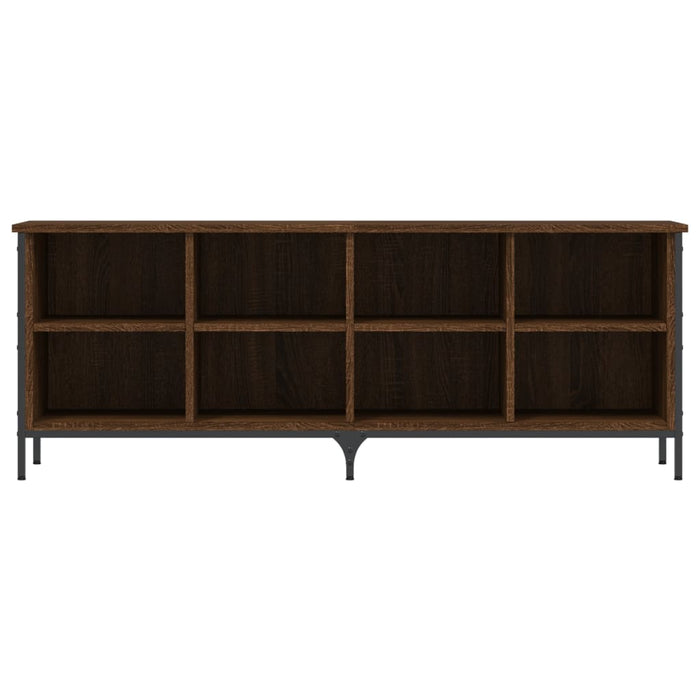 Scarpiera Rovere Marrone 131x35x50 cm in Legno Multistrato