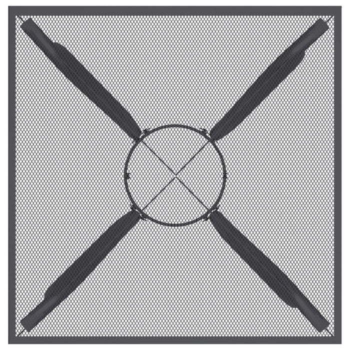 Tavolo da Giardino Antracite 50x50x72 cm Rete d'Acciaio 362730