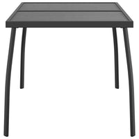 Tavolo da Giardino Antracite 110x80x72 cm Rete d'Acciaio