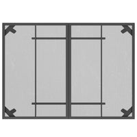 Tavolo da Giardino Antracite 110x80x72 cm Rete d'Acciaio
