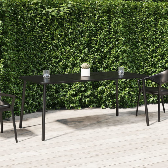 Tavolo da Giardino Antracite 165x80x71 cm Acciaiocod mxl 102392