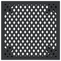Tavolo da Giardino Antracite 50x50x72 cm Acciaio 362742