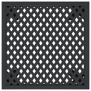 Tavolo da Giardino Antracite 50x50x72 cm Acciaio 362742