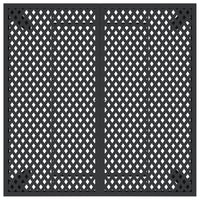 Tavolo da Giardino Antracite 100x100x72 cm Acciaio