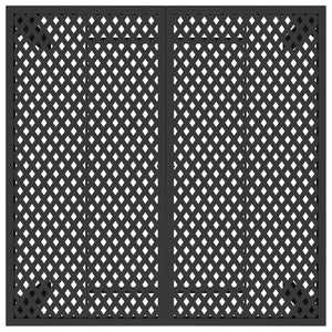 Tavolo da Giardino Antracite 100x100x72 cm Acciaio