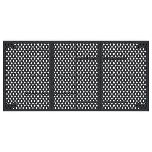 Tavolo da Giardino Antracite 165x80x72 cm Acciaio