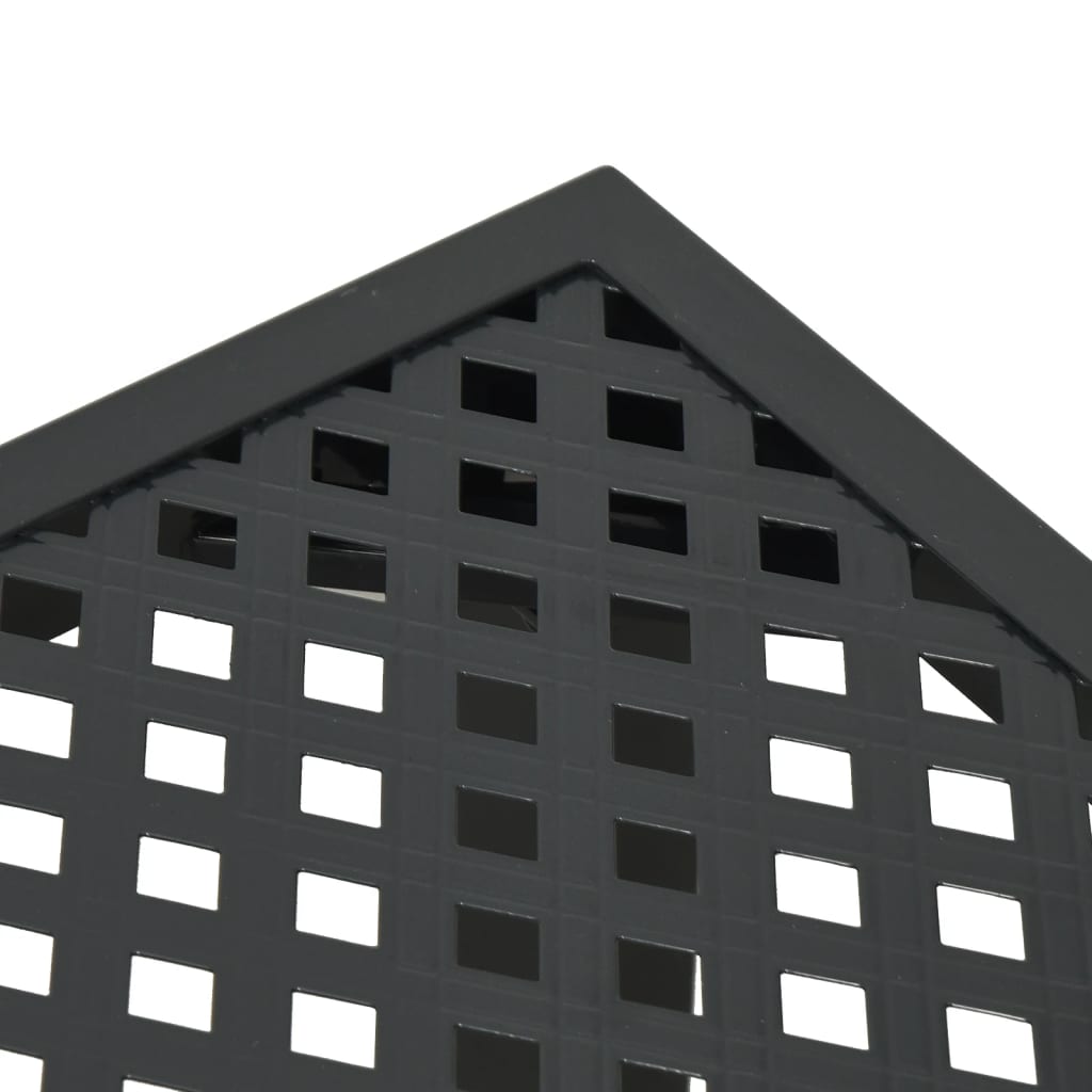 Tavolo da Giardino Antracite 165x80x72 cm Acciaio 362746