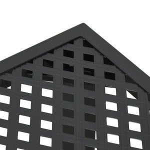 Tavolo da Giardino Antracite 165x80x72 cm Acciaio 362746