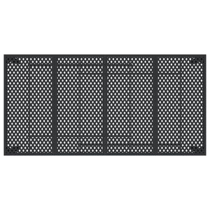 Tavolo da Giardino Antracite 200x100x72 cm Acciaio 362747