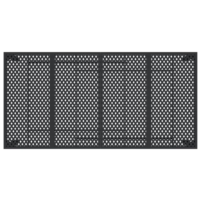 Tavolo da Giardino Antracite 200x100x72 cm Acciaio 362747