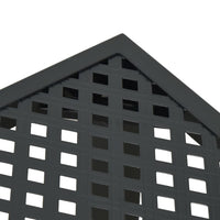 Tavolo da Giardino Antracite 200x100x72 cm Acciaio 362747