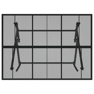 Tavolo da Giardino Pieghevole Antracite 110x80x72 Rete Acciaio 362749