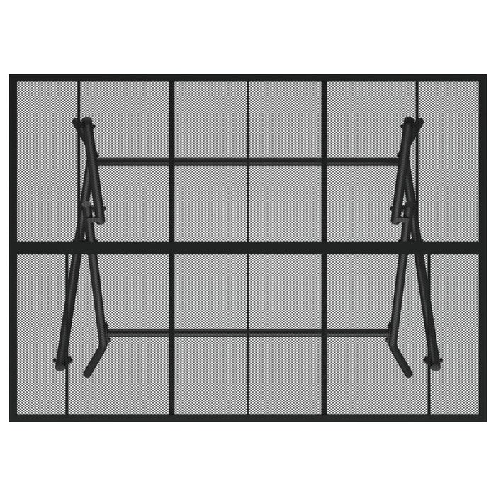Tavolo da Giardino Pieghevole Antracite 110x80x72 Rete Acciaio 362749