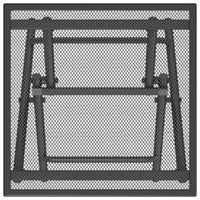 Tavolo da Giardino Pieghevole Antracite 38x38x38cm Rete Acciaio 362766