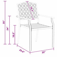 Sedia 4 pcs Antracite 56 x 65 x 89cm Acciaio 362776