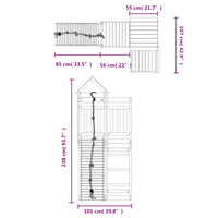 Casetta con Arrampicata in Legno di Pino Impregnato 3156876