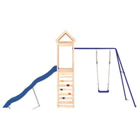 Set da Gioco da Esterno in Legno Massello di Pino