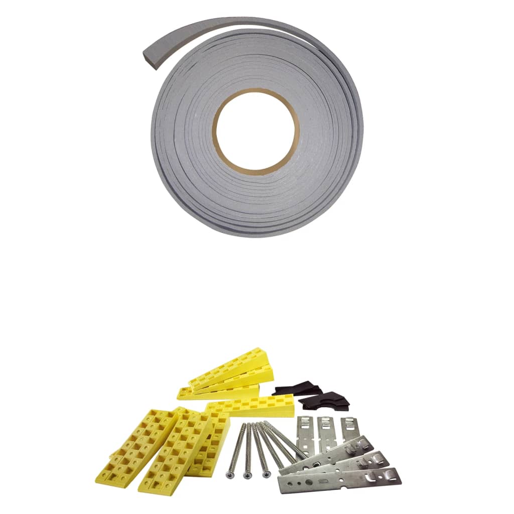 Porta Ingresso Bianca 100x210 cm in Alluminio e PVC 3157063