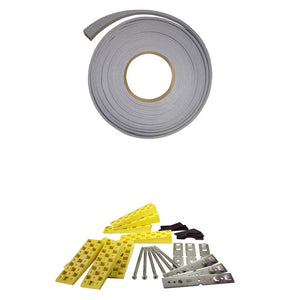 Porta Ingresso Bianca 100x210 cm in Alluminio e PVC 3157066