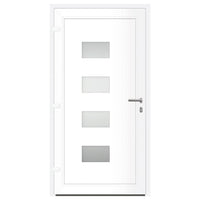 Porta Ingresso Antracite 100x200 cm in Alluminio e PVC 3157071