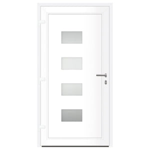 Porta Ingresso Antracite 100x200 cm in Alluminio e PVC 3157071