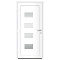 Porta Ingresso Antracite 100x210 cm in Alluminio e PVC