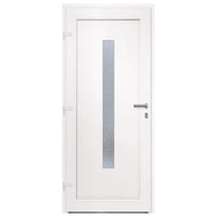 Porta Ingresso Bianca 88x200 cm in PVC 3157074