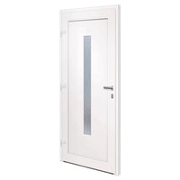 Porta Ingresso Bianca 88x200 cm in PVC 3157074