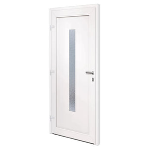 Porta Ingresso Bianca 88x200 cm in PVC 3157074