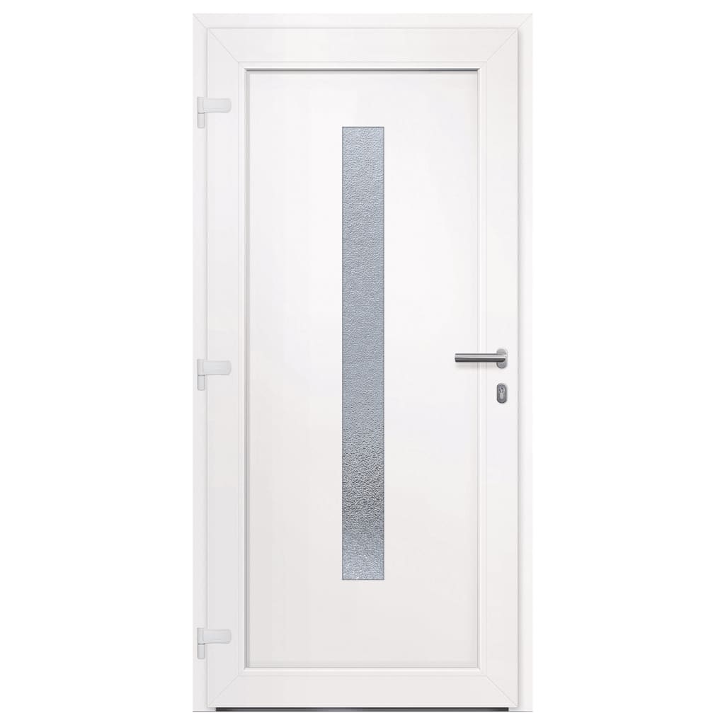 Porta Ingresso Bianca 98x208 cm in PVC 3157076