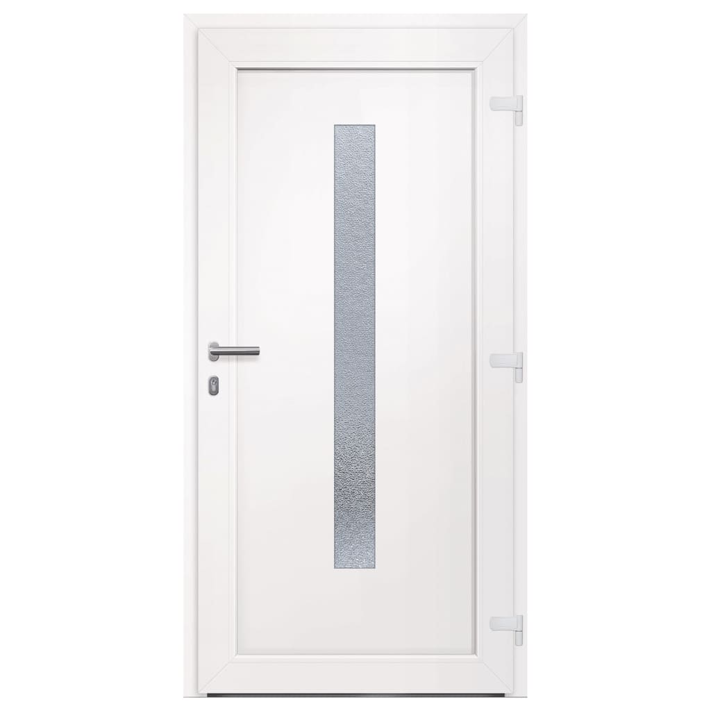 Porta Ingresso Bianca 98x200 cm in PVC 3157080
