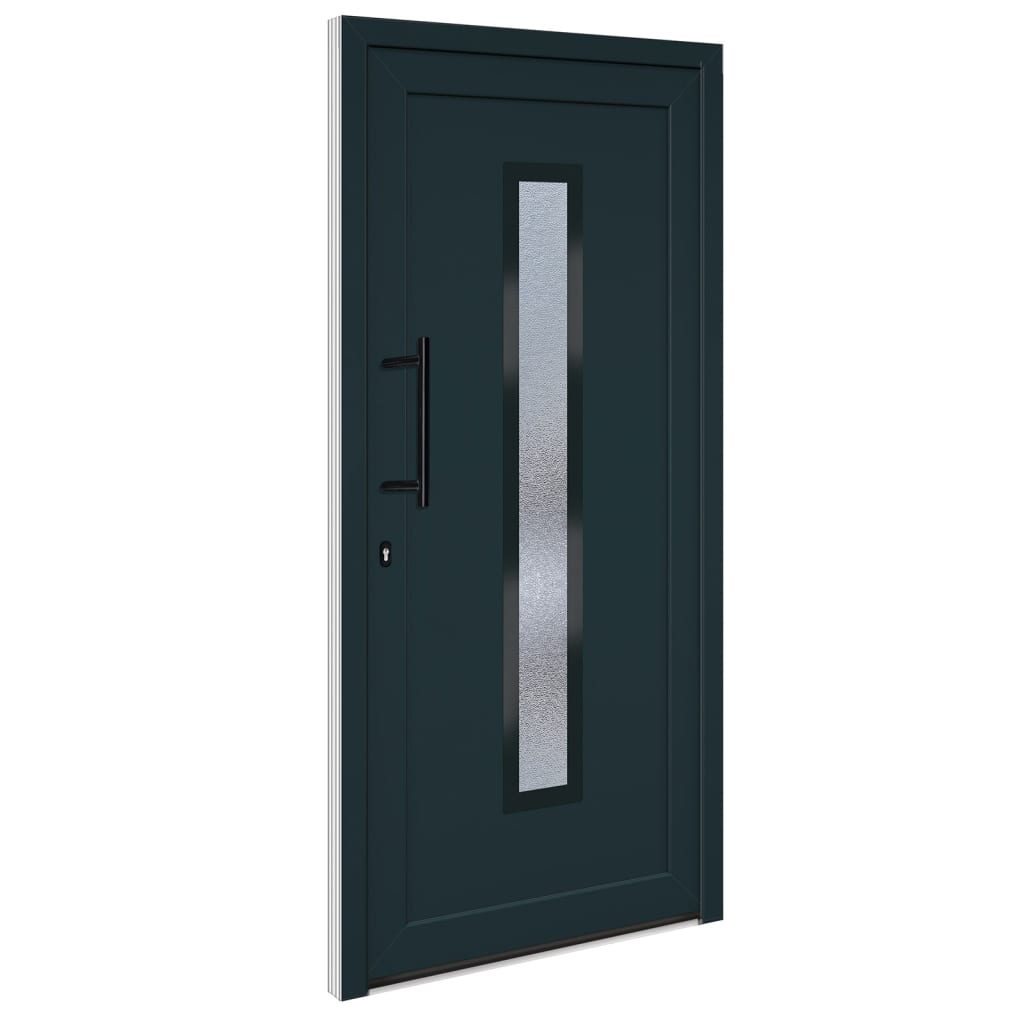 Porta Ingresso Antracite 98x200 cm in PVC 3157085