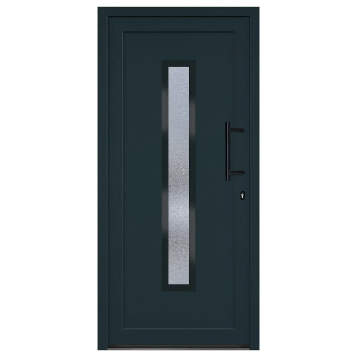 Porta Ingresso Antracite 98x208 cm in PVC