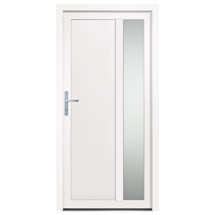 Porta Ingresso Bianca 98x200 cm in PVC 3157094