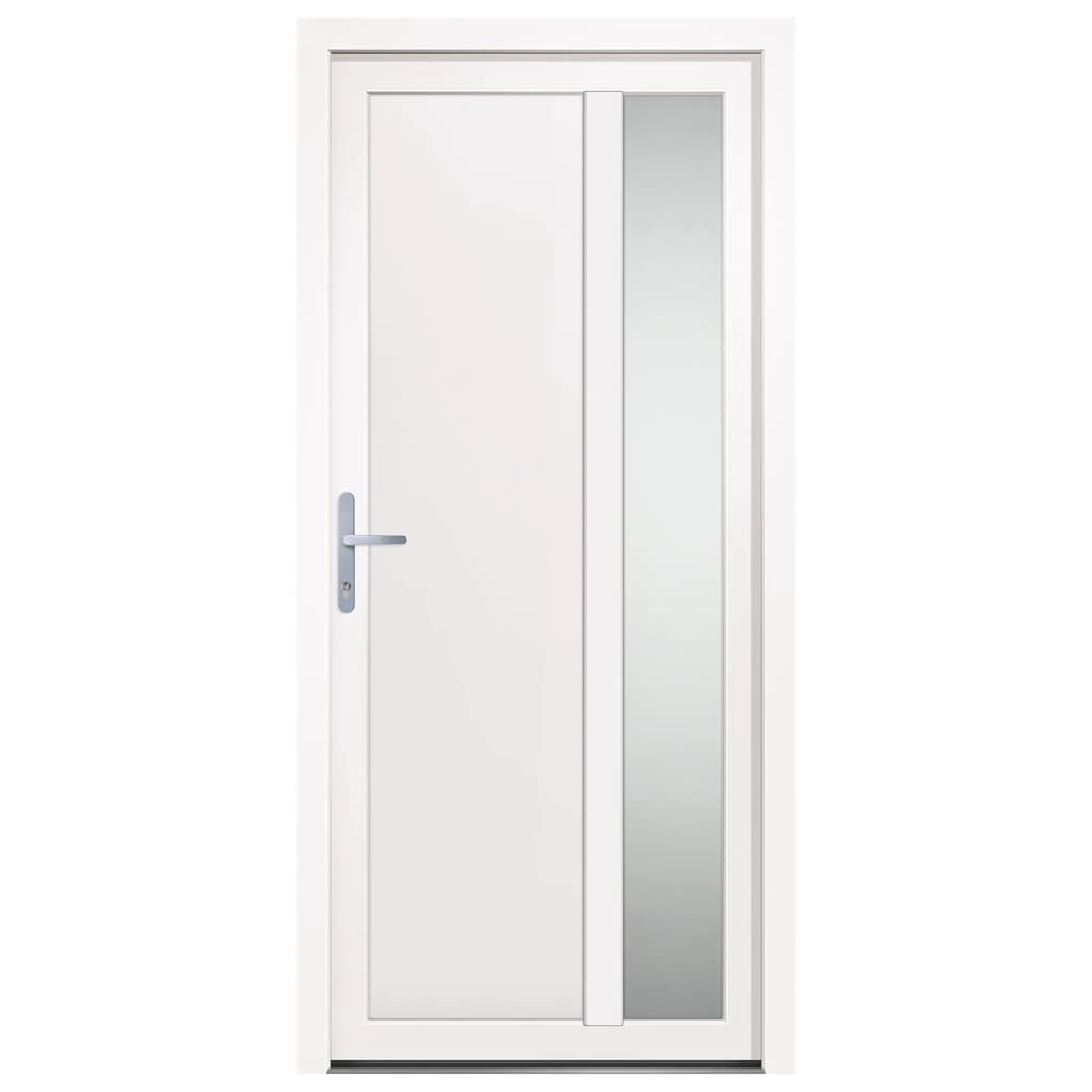 Porta Ingresso Bianca 98x208 cm in PVC 3157095