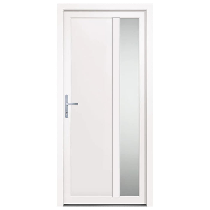 Porta Ingresso Bianca 98x208 cm in PVC 3157095