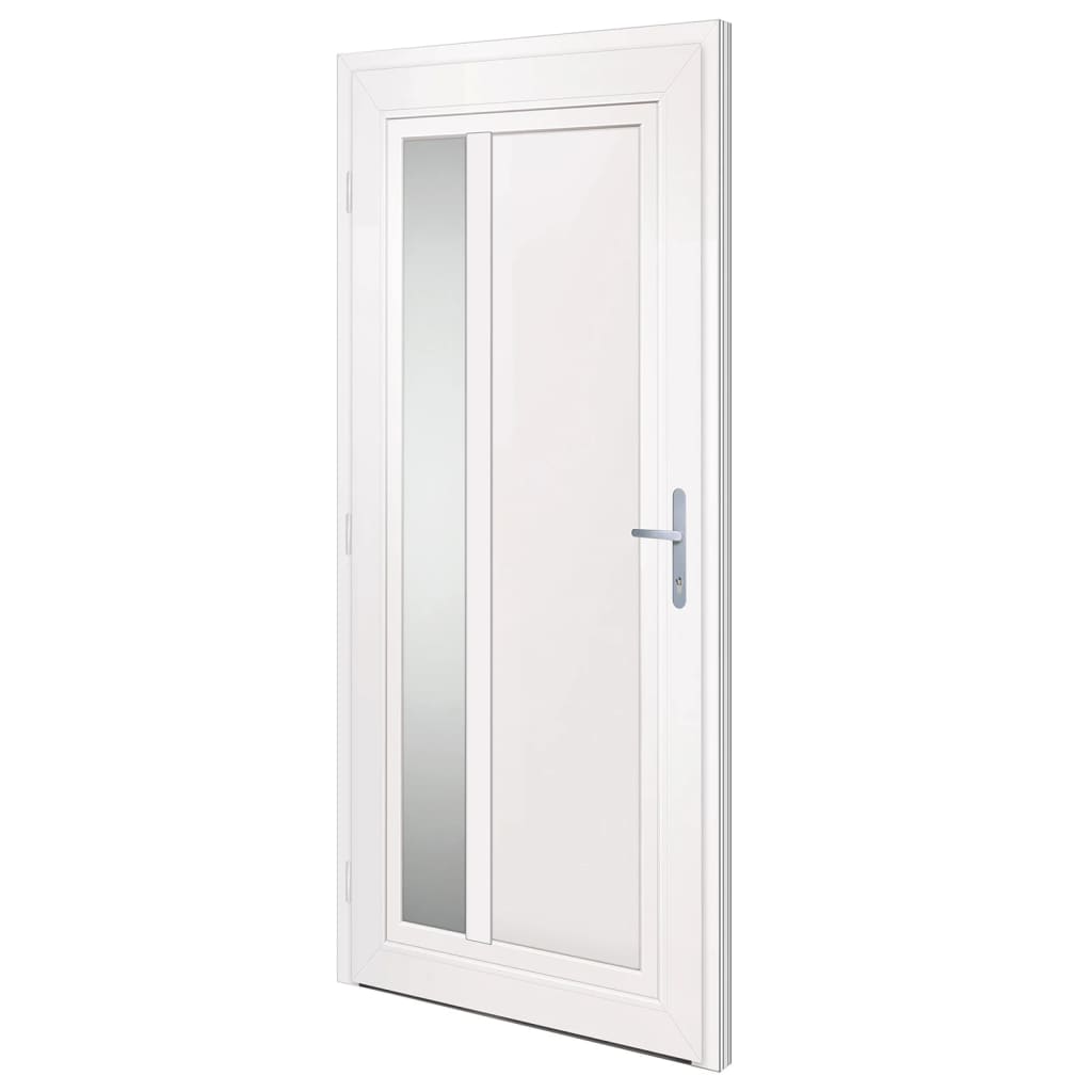 Porta Ingresso Bianca 98x208 cm in PVC 3157095