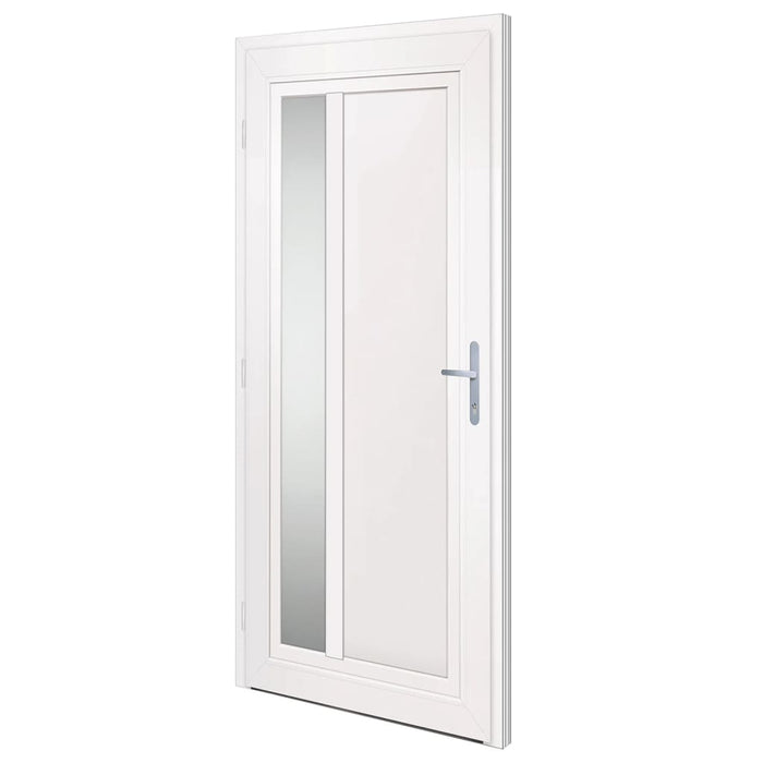 Porta Ingresso Bianca 98x208 cm in PVC 3157095