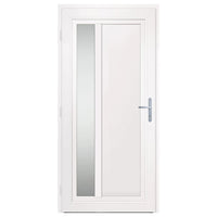 Porta Ingresso Bianca 98x208 cm in PVC 3157095