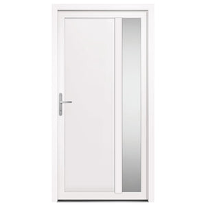 Porta Ingresso Bianca 108x208 cm in PVC 3157096