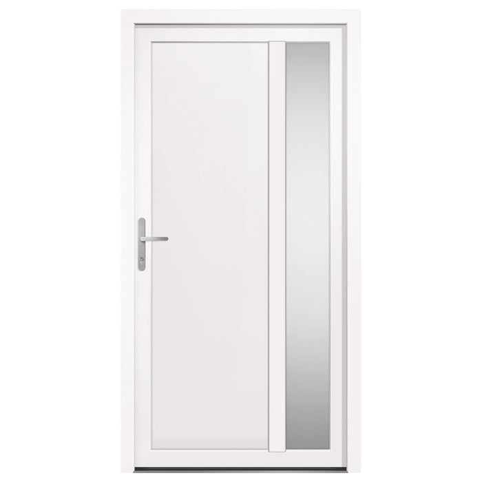 Porta Ingresso Bianca 108x208 cm in PVC 3157096