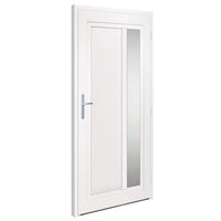 Porta Ingresso Bianca 98x200 cm in PVC 3157097