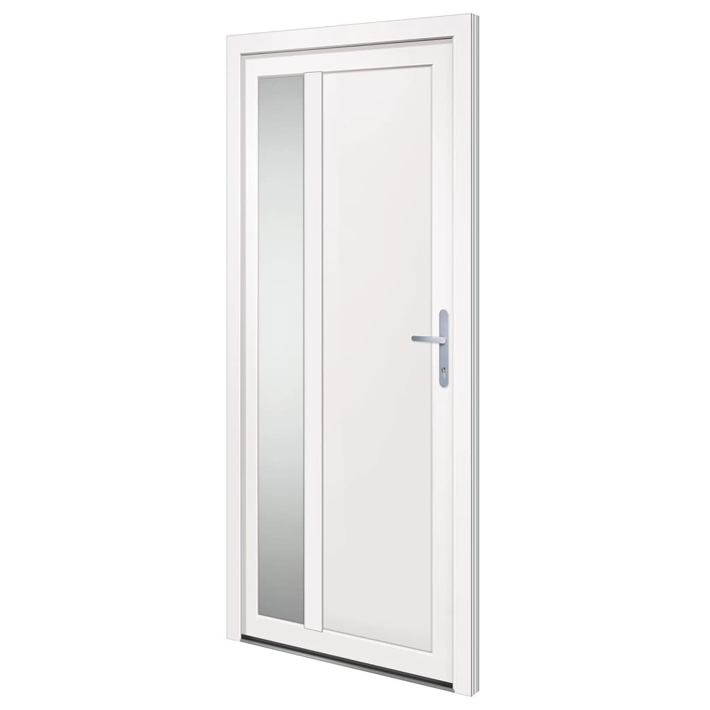Porta Ingresso Bianca 98x208 cm in PVC 3157098