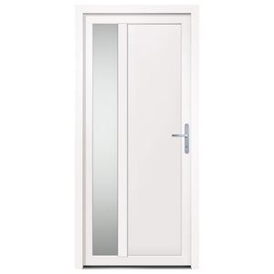 Porta Ingresso Bianca 98x208 cm in PVC 3157098