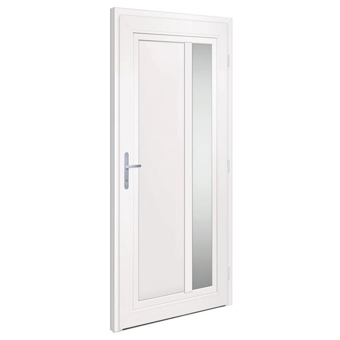 Porta Ingresso Bianca 98x208 cm in PVC 3157098