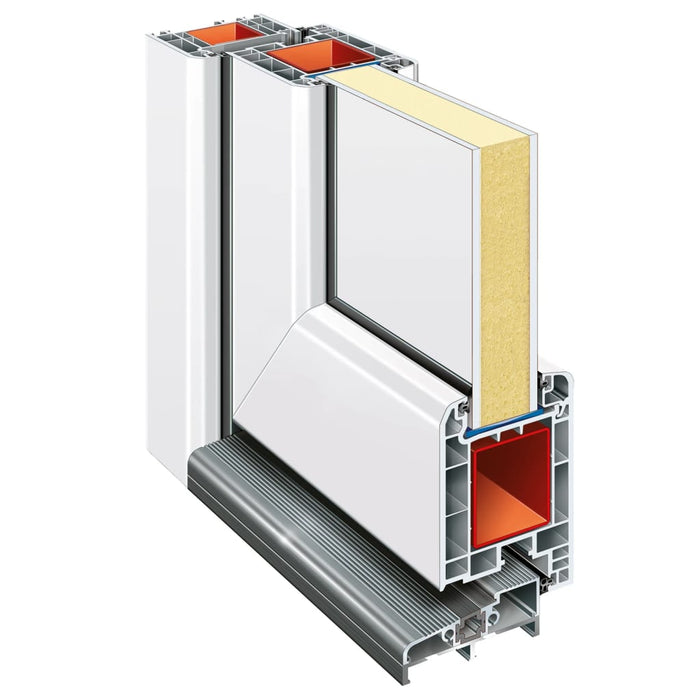 Porta Ingresso Bianca 98x208 cm in PVC 3157098