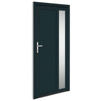 Porta Ingresso Antracite 98x200 cm in PVC 3157100