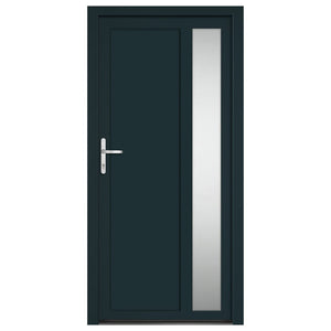Porta Ingresso Antracite 98x200 cm in PVC 3157100