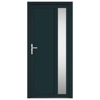 Porta Ingresso Antracite 98x208 cm in PVC 3157101