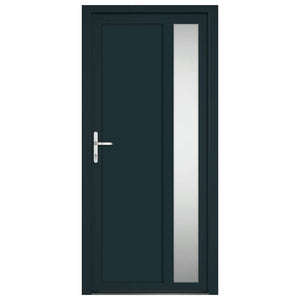 Porta Ingresso Antracite 98x208 cm in PVC 3157101